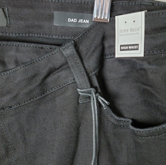 Judy Blue High Waisted Dad Crossover Jeans Size 11/30 - Picture 5 of 9